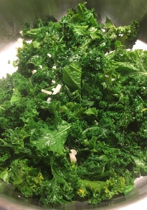 A picture of Sautéed garlic kale.