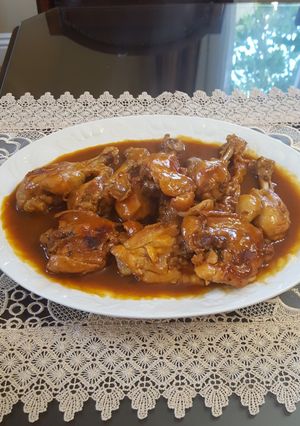 Una foto de Pollo con BBQ
