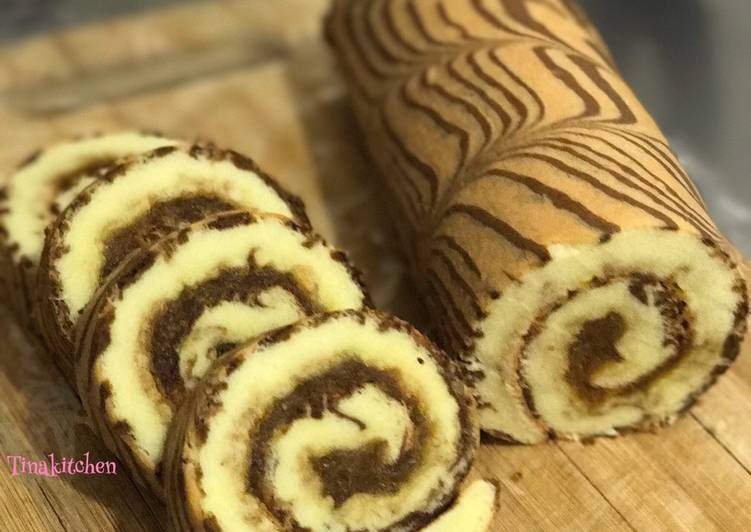 Bolu gulung ekonomis tanpa pengembang