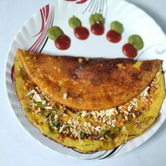 A picture of Tasty Veg Paneer Chilla.