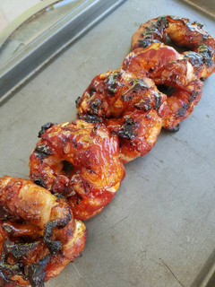 A picture of Bacon Pineapple Onion Rings.