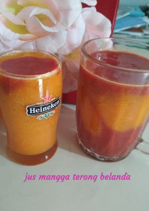 Foto resep Jus mangga terong belanda