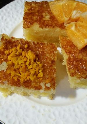 صورة لوصفة بسبوسة بالبرتقال 🍊 طعم رهييييييب