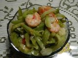 Tumis labu santan udang