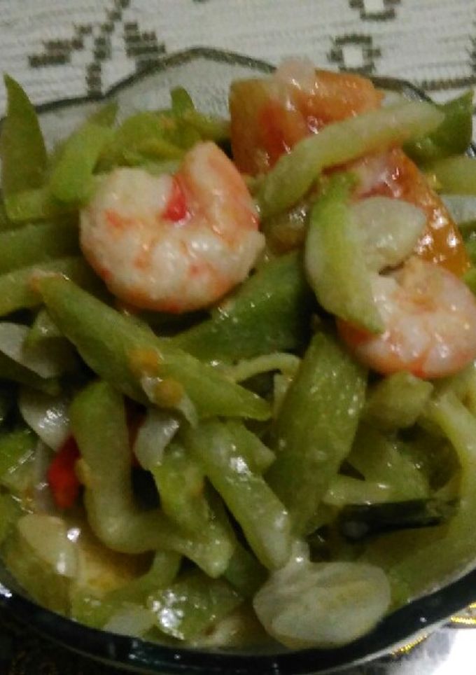 Foto resep Tumis labu santan udang