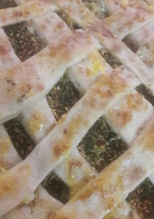 صورة لوصفة فطيرة الجبنه بالزعتر