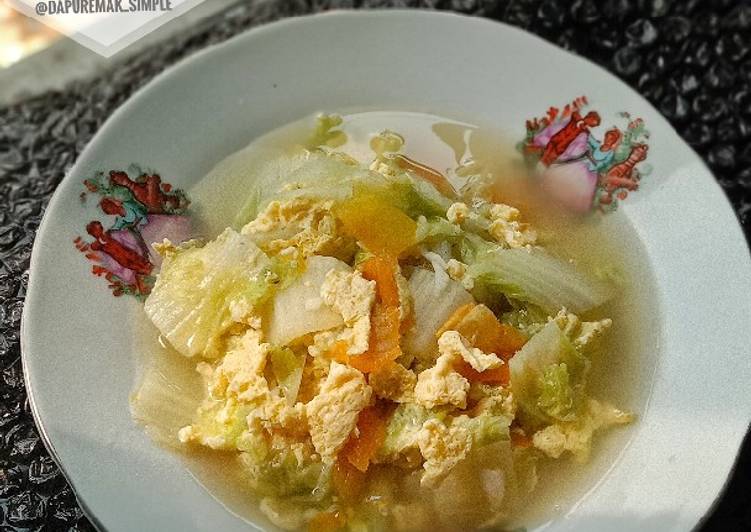 Sawi Tomat Kuah Telur
