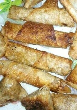 صورة لوصفة سمبوسك ورولات بالشراك عطريقتي😍❤