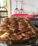 Cazuela de pan francés con canela