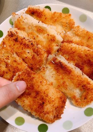 Hình của món Chuối cuộn đa nem chiên xù.