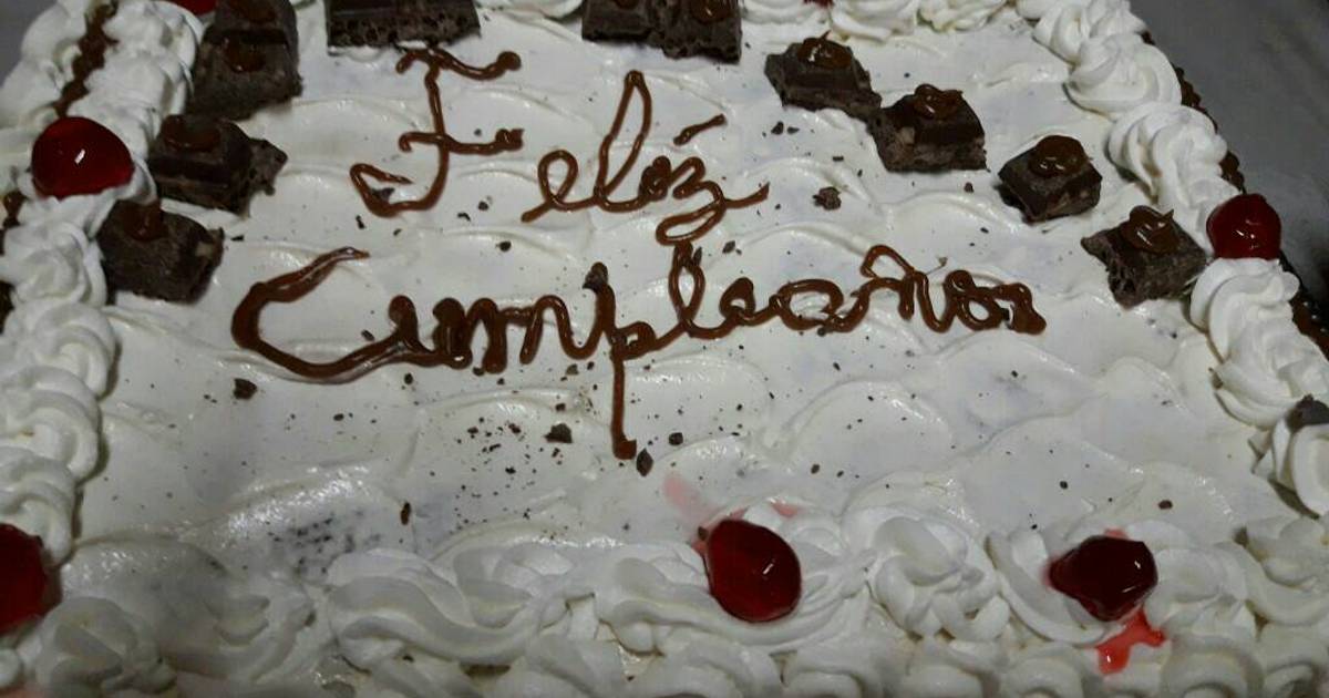 Torta De Chocolate Con Chantilly Receta De Liliana Cookpad