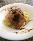 Reineta en salsa de ostras y cebollín