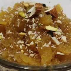 A picture of Summer sweet badam ka halwa.