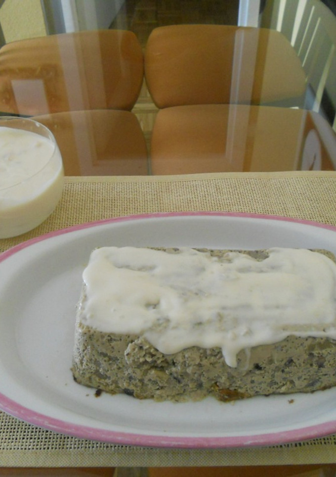 Una foto de Pastel de setas con bechamel