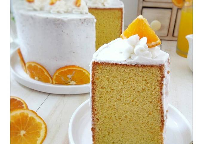 Orange Chiffon Cake Fluffy & Yummy