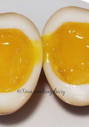 A picture of Ramen Egg 味付け玉子  (Ajitsuke Tamago).