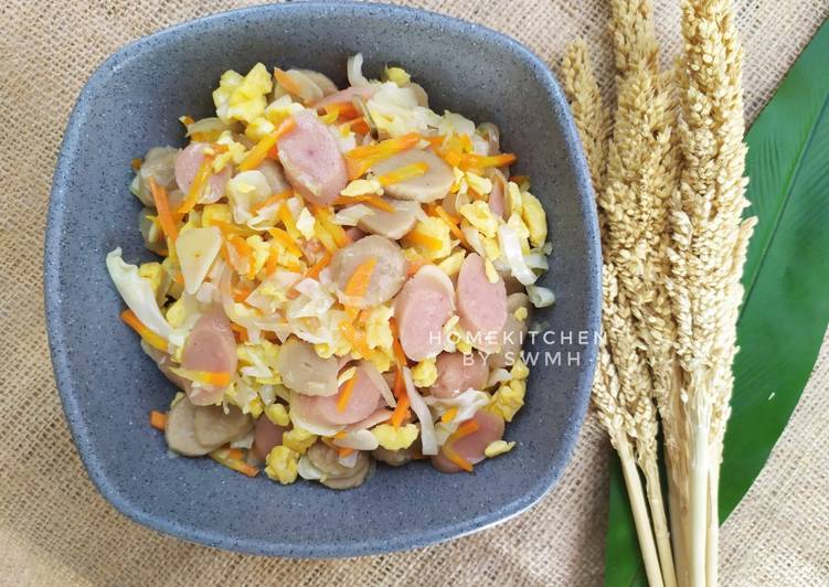 Orak Arik Basilur (Bakso Sosis Telur)