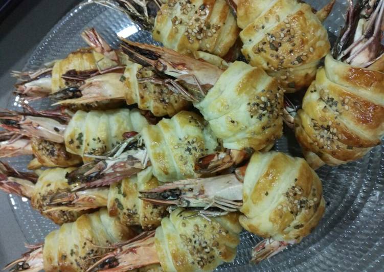 Camarão em massa folhada - Tudogosreceitas