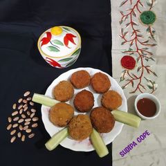 A picture of Rajma Cutlets from leftover boiled Rajma.