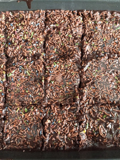A picture of Brigadeiro cake.