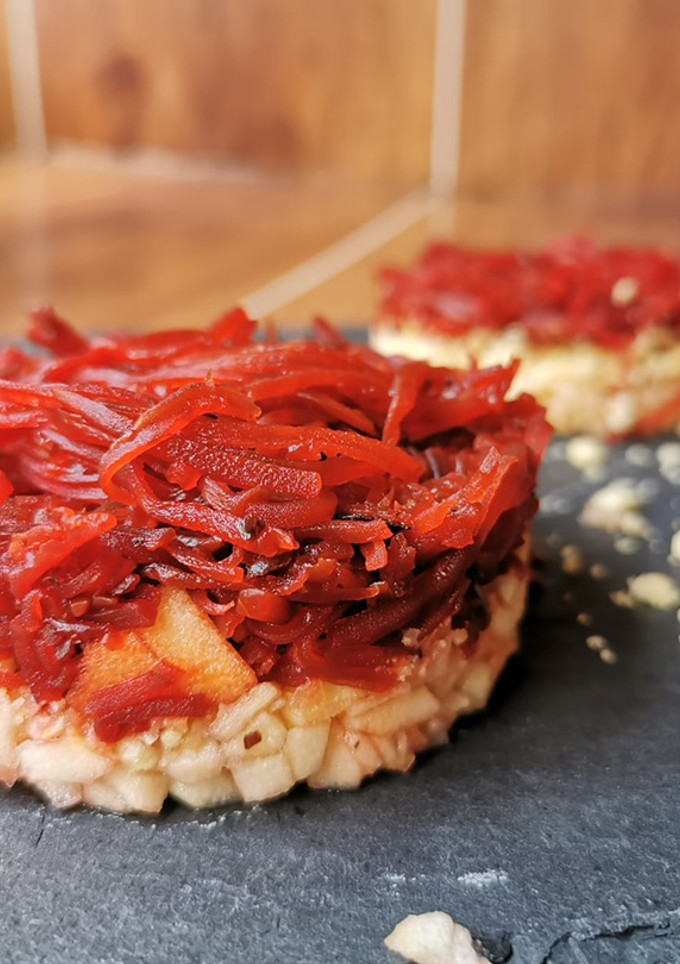 Una foto de Tartar de remolacha