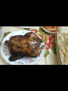 صورة لوصفة دجاج محشي رز بالخلطه