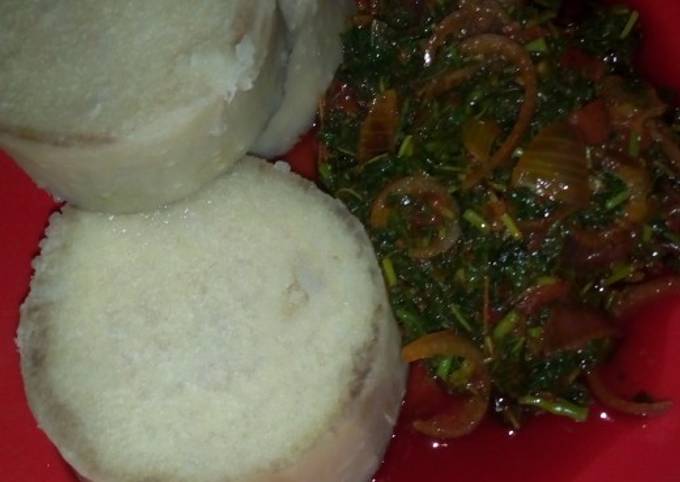 White yam and vegetables stew