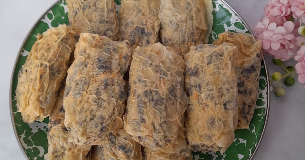Dimsum ayam jamur dengan kulit tahu (versi rendah kalori)