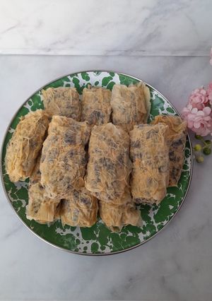 Foto resep Dimsum ayam jamur dengan kulit tahu (versi rendah kalori)