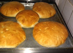 Una foto de Pan casero con grasa bien explicado