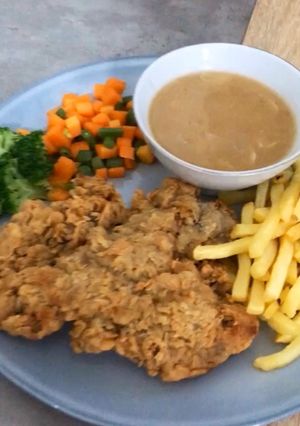 Foto resep Steak ala WS (steak goreng tepung) beserta resep saosnya
