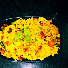 Healthy vegetable Poha recipe A picture of Healthy vegetable Poha recipe.