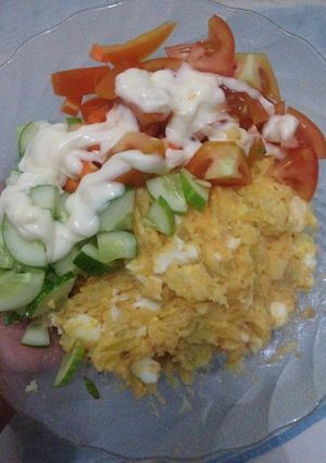 Foto resep Salad kentang telur