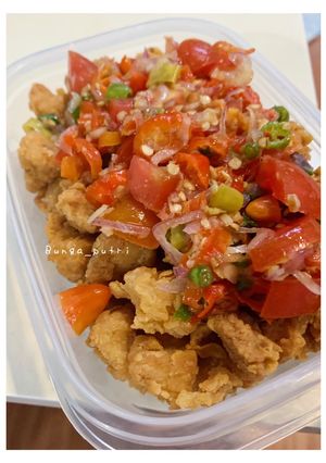 Foto resep Chiken popcron sambal matah