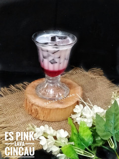 Foto resep Es Pink Lava Cincau
