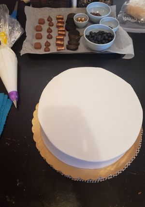 Una foto de Frosting de almendra