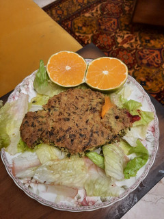 عکسی از دستور کوکو (اشپل و گوشت ماهی)مبتکرانه