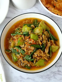 Foto resep Tumis Udang Rebon Oyong Kacang panjang