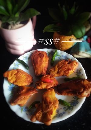 A picture of "Sweet Pumpkin flowers Bada" #cookpad.