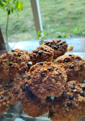 Una foto de Galletas de avena con chips de chocolate