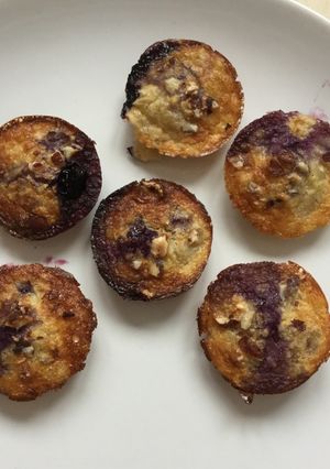 A picture of Mini breakfast muffins, only 3 ingredients & no flour!!.