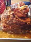 Moist spiral ham..... found recipe on here, falls off the bone