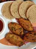 Corn kabab With brown bread