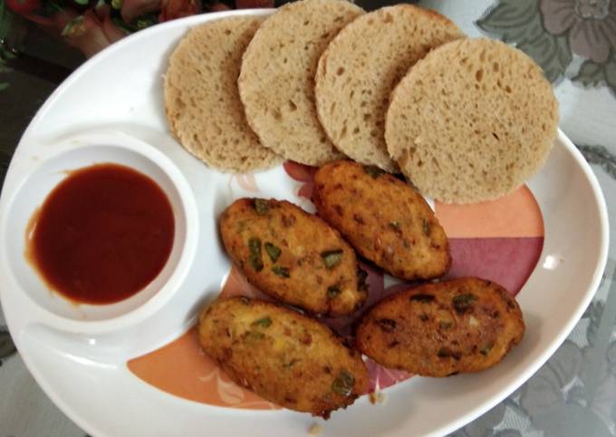 Easiest Way to Prepare Super Quick Homemade Corn kabab With brown bread