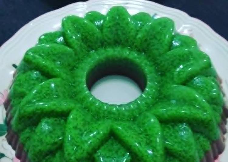 Resep Puding Lumut Coklat Anti Gagal