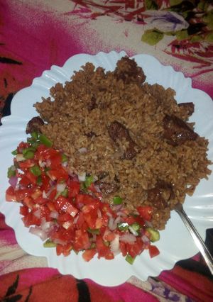 A picture of Beef pilau.