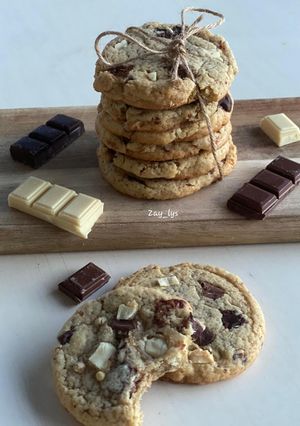 Une photo de Cookies 3 chocolats façon subway