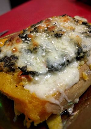 Una foto de Calabaza rellena