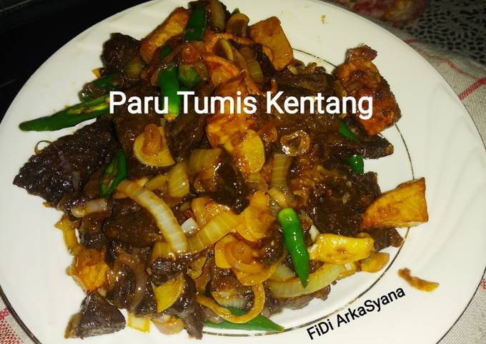 Anti Ribet, Memasak Paru Tumis Kentang Bunda Pasti Bisa