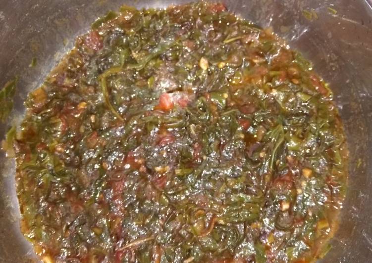 Recipe of Ultimate Rape spinach with Tomato